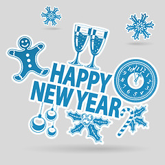 Image showing New Year Sticker