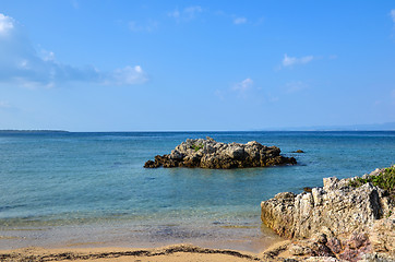 Image showing Rocks at tropical coast