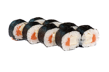 Image showing sushi fresh maki rolls