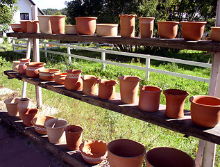 Image showing ceramic - flowerpots