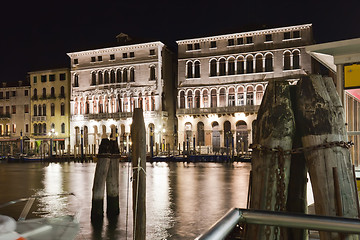 Image showing Venice at night