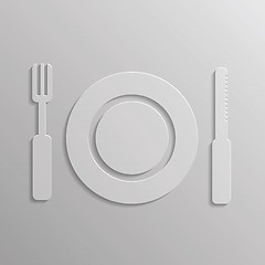 Image showing fork and spoon icon