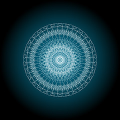 Image showing Blue mandala