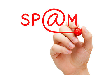 Image showing Spam Red Marker