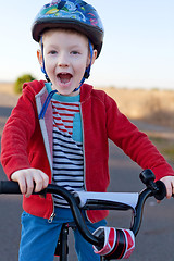 Image showing kid riding bike