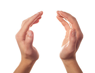 Image showing Applause two human hands isolated