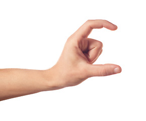 Image showing One human hand with two fingers