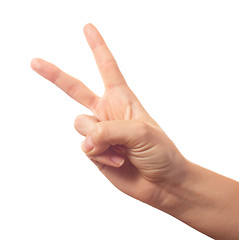 Image showing Two fingers