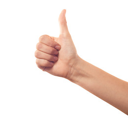 Image showing Thumb up hand