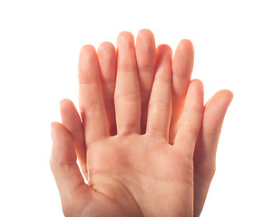 Image showing Supporting human hands