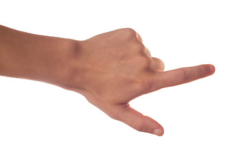 Image showing Gesturing human hand