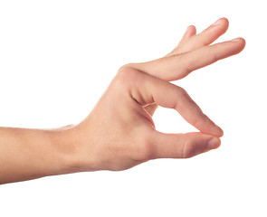 Image showing Human hand holding something