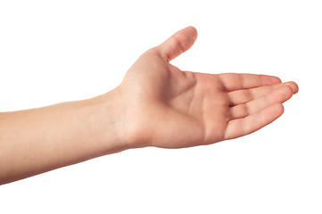 Image showing One human hand isolated