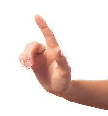 Image showing One finger