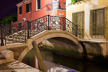 Image showing Venice at night