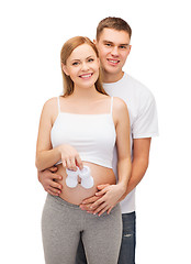 Image showing happy young family expecting child