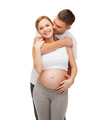 Image showing happy young family expecting child