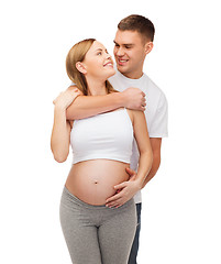 Image showing happy young family expecting child