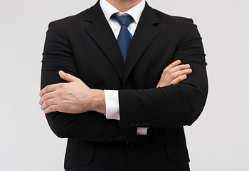 Image showing close up of buisnessman in suit and tie