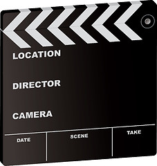 Image showing film clapper 3d