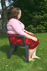 Image showing Overweight woman