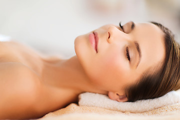 Image showing beautiful woman in spa salon