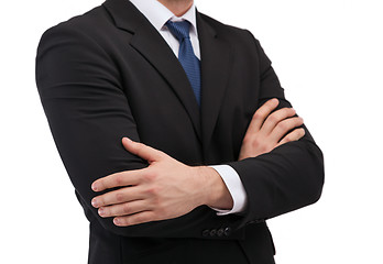 Image showing close up of buisnessman in suit and tie