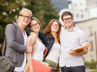 Image showing group of students or teenagers hanging out