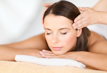 Image showing beautiful woman in spa salon