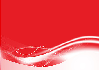 Image showing red abstract lines background