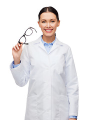 Image showing smiling female doctor without stethoscope