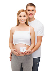 Image showing happy young family expecting child