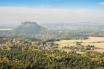 Image showing Saxon Switzerland with Lilienstein