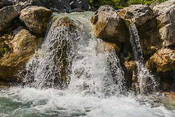 Image showing waterfall in alps