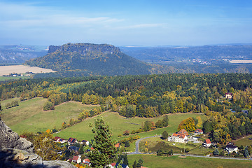 Image showing Saxon Switzerland with Lilienstein