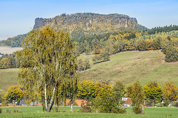 Image showing Saxon Switzerland with Lilienstein