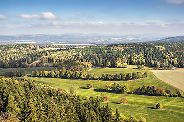Image showing Saxon Switzerland autumn landscape