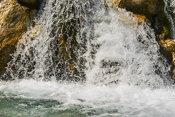 Image showing waterfall in alps