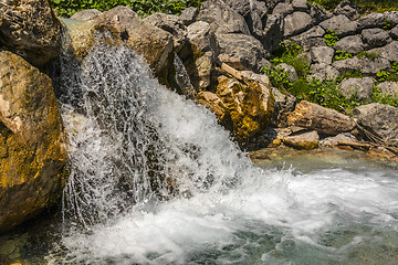 Image showing waterfall in alps