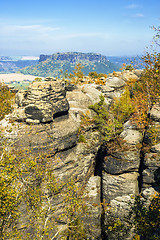 Image showing Saxon Switzerland with Lilienstein