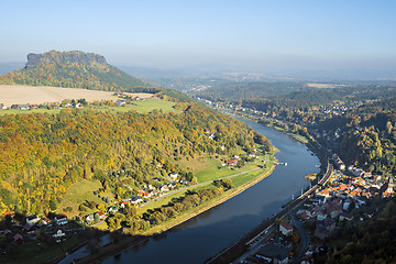 Image showing Saxon Switzerland with Lilienstein