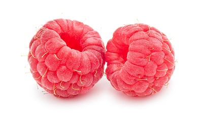 Image showing Fresh raspberries