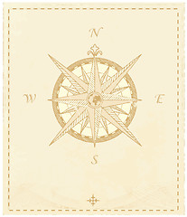 Image showing Compass Windrose