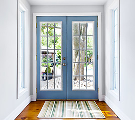 Image showing French patio glass door