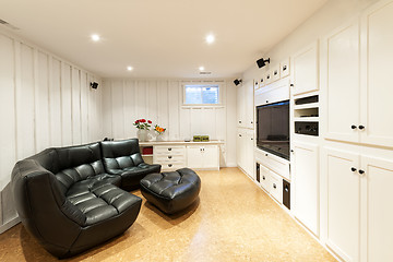 Image showing Finished basement in house