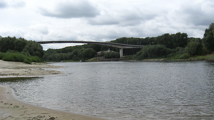 Image showing big bridge across river