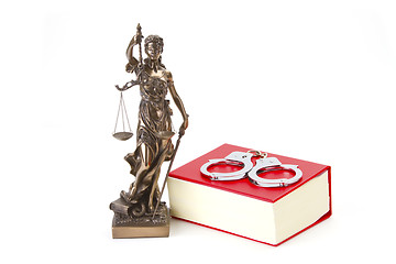 Image showing Justice Law and Justice with handcuffs
