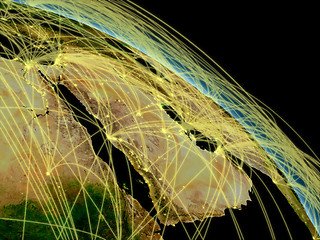 Image showing Arabian peninsula network