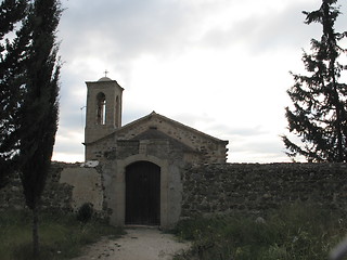 Image showing Cloudy church. Klirou. Cyprus