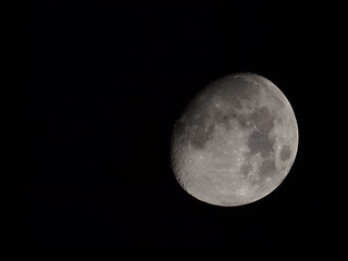 Image showing Near full moon